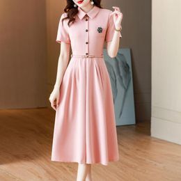 Casual Dresses 2023 High-end Light Luxury Skirt Female Design Sense Temperament Socialite Hepburn Style Formal Occasion Dress Summer