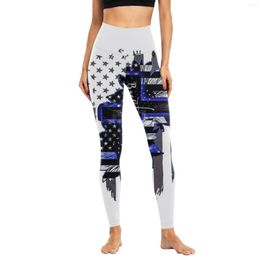 Active Shorts Women's Independence Day Personalized Fashion Casual Digital Printing Sports Yoga Pants Women Workout Short Winter