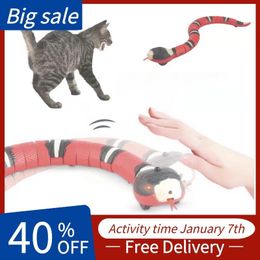 Toys Kitten Toys for Cats Dogs Pet Smart Sensing Interactive Cat Toys Automatic Electronic Snake Cat Teasering Play Usb Rechargeable