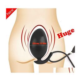 Leg Massagers Masr Go Inflatable Anal Plug Dilatator Expandable Dildo Pump Sile Huge Anus Butt Prostate Stimator Toy For Men Drop De Dhdwc