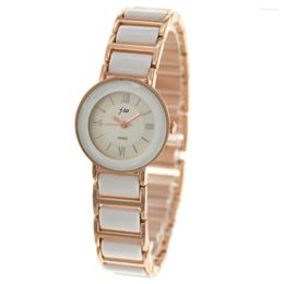 Wristwatches 100pcs/lot JW-8117 High Quality Rose Gold Jw Watch Wrap Quartz Bracelet Wristwatch Fashion Lady Elegance Wholesale