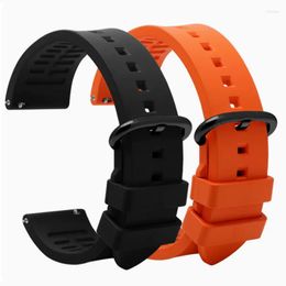Watch Bands Premium Silicone Band Quick Release Rubber Strap 20mm 22mm 24mm Replacement Watchband Green