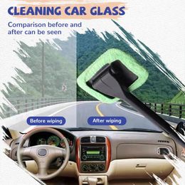 Window Cleaner Brush Kit Windshield Cleaning Wash Tool Inside Interior Auto Glass Wiper With Long Handle Car Accessories