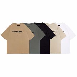 Men's T-shirts Fog New Double Thread Back Silicone Short Sleeve and High Street Fashion