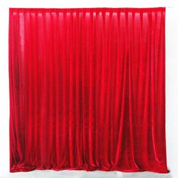 Party Decoration Thick Flannel Velvet Wedding Backdrop Curtain Drape Supplies Background For Event Birthday Stage Cloth