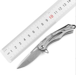 Outdoor camping folding knife pocket tactical Hunting knives Keychain D2 Blade self Defence Survival Knives Portable Utility Knife