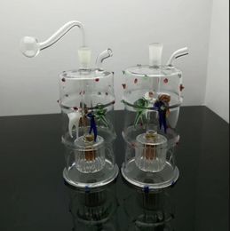 Smoking Pipes Aeecssories Glass Hookahs Bongs Colorful Spotted Four Claw Fish Filter Glass Water Smoke Bottle