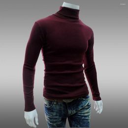 Men's Sweaters 2023 Turtleneck For Men Solid Colour Slim Elastic Thin Pullover Spring Autumn Knitting Brand Sweater XXL