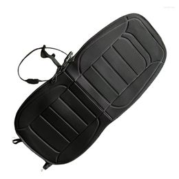 Car Seat Covers Q39F Winter SUVs Heated 12V Heating Auto Cushion With Backrest Fast Pad For Accessories