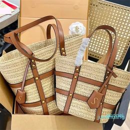 2023 Straw Large handbag Rive Gauche Beach bag Womens luxury tote weave basket bag man clutch Shopping designer hand summer gym fashion Crossbody Shoulde