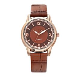 Quartz with Leather Strap for Women Ultra Thin Casual Wristwatch Lady Watch Fashion Watchs