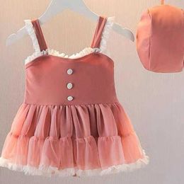 Infant Girls Swimwear One Piece One pieces Swimsuit For Children Tulle Skirt Cute Lace Fashion Baby