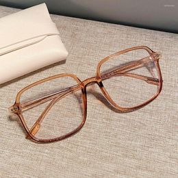 Sunglasses Fashion Square Anti-Blue Light Glasses Women Men Oversized Optical Frame Eye Protection Eyeglasses Office Computer Goggles