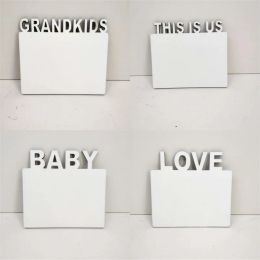 DIY Sublimation Blanks Pictures Boards Woodiness Photos Frames This Is Us Lettering Decor Frame White Families 8 6bd G2