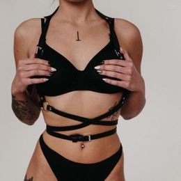 Podwiązki moda uprzęży stanik damski pasek bondage Paski Kobiety seksowne skórzane szelki erotyczne