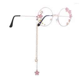 Sunglasses Kawaii Glasses With Chain Accessories Glass Included Cute Cosplay Sakura