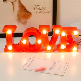 Night Lights Light Letter Alphabet LED Luminous Number Lamp Decor Battery Powered For Lover Wedding Birthday Holiday Decoration