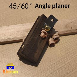 Joiners 45°/60° Adjustable Ebony Angle Chamfer Plane For Woodworking Carpenter Hand Chamfer Planes Corner Edge Trimming DIY Planer Tools