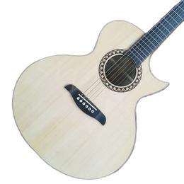 Lvybest 41 "sj Mold Solid wood European Spruce black finger acoustic acoustic guitar