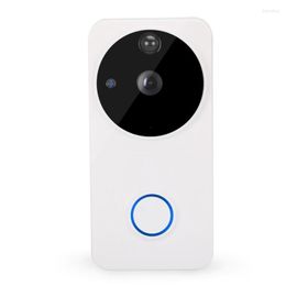 Video Door Phones Security Ring HD Doorbell Real-Time Response Motion Detection Alerts Wi-Fi 2-way Audio Night Vision