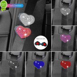 New Car Seat Belt Limiter Diamond-encrusted Seat Belt Decoration Elastic Adjuster Fixed Adjustment Buckle Anti-slip Snap