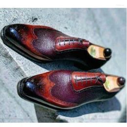Dress Shoes Men Male Business Man Formal Vintage PU Leather Plus Size Mens Driving Men's Zapatos De Hombres Personlizar M0954