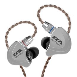 Cell Phone Earphones CCA C10 4BA1DD Hybrid In Ear Hifi Running Sports 10 Drive Unit DJ Headset Noise Cancelling 230505