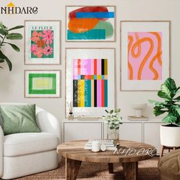 Paintings Colourful Abstract Flowers Pop Art Canvas Print Painting Poster Modern Nordic Style Living Room Wall Picture Home Decoration 230505