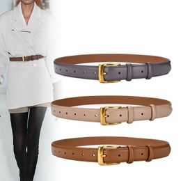 Belts Women Belt Genuine Leather Luxury Designer Adjustable Belt Buckle Fashion Fine Jeans Dress Waistband Girl High Quality Belts 230505