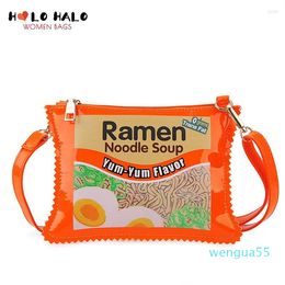 Evening Bags Fun Ramen Noodles Soup Bag Girls Shoulder And Purse Designer Ladies Chain Crossbody Mini Day Clutch Female