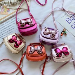 Girls sweet handbag 2023 simple children crossbody princess bags mini kids coin purse factory supply