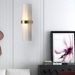 Wall Lamp Modern Gold Metal Glass Light Home El Living Room Dining Bedroom Beside Art WA248
