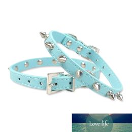 Fashion Cool Cat Dog Collar Cats Dog Leather Spiked Studded Collars For Small Medium Dogs Chihuahua 5 Colours