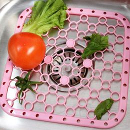 Table Mats Sink Protector Draining Mat Deluxe Anti-slip Scratch Vegetable Fruits Heat Insulation Dish Kitchen Multifunctional Tool