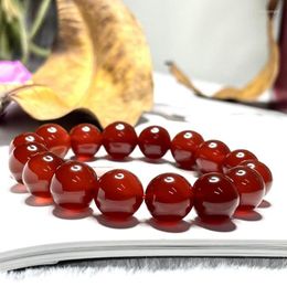 Strand Natural Red Agate Single Ring Bracelet Ornament Wholesale Simple And Generous Couple Models Factory Direct Supply