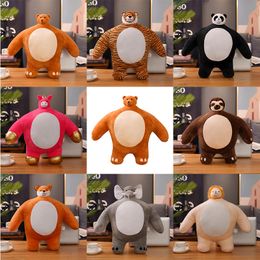 Manufacturers wholesale 8 styles of 24cm cute little bear plush toys cartoon film and television surrounding animals children's gifts