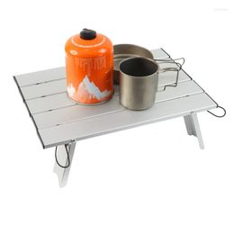 Camp Furniture 2023 Aluminium Alloy Mini Folding Table Multifunctional Portable Outdoor Camping Picnic Tableware Barbecue Household Desks
