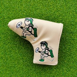 Malbon Golf Club Heads Magic Flying Snowman Golf Woods Headcovers Covers For Driver Fairway Putter 135H Clubs Set Heads PU Leather Unisex 1827