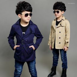 Tench Coats Coat For Clothes 4-12years Children Outerwear Kids Trench Boy Causal Boys Classic Gentleman