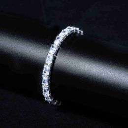 Hip Hop Jewellery for Women Iced Out 925 Sterling Silver Tennis Chain Diamond Tennis Chain Moissanite Tennis Bracelet