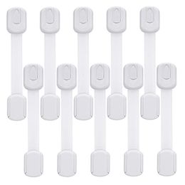 Baby Locks Latches# 10pcs Kids Cabinet Lock Child Safety Proof Security Protector Drawer Cabinets Toilet Fridge More Easy Installation No Drilling 230504