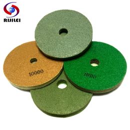 Polijstpads 7 Pieces/Lot 5 Inch Sponge Polishing Pads 125 MM Professional Diamond Sponge Floor Grinding Disc For Marble Granite Stone