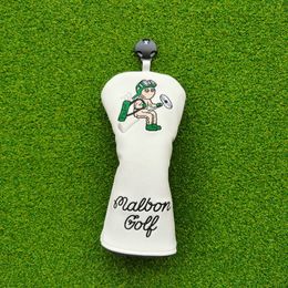 Malbon Golf Club Heads Magic Flying Snowman Golf Woods Headcovers Covers For Driver Fairway Putter 135H Clubs Set Heads PU Leather Unisex 8956