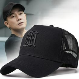 Ball Caps Big Head Plus Size Mens Hat Baseball Cap for Male Summer Sports Hip Hop Breathable Mesh Trucker Hard Structure 230504