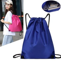 Shopping Bags Outdoor Sports Drawstring Backpack Large Capacity School Gym Ball Pouch Shoe Eco Bag Waterproof Rucksack For Teenager Women