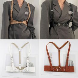 Belts Women's Leather Harness Strap Adjustable Waistbands Punk Gothic Belt Dress Decor Faux Suspender