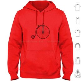 Men's Hoodies Vintage Bicycle Old Long Sleeve Bike Cycling Retro Cycle Bikes Cool Race Racing