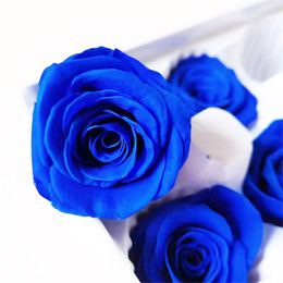 Decorative Flowers 8Pcs/Box Grade A Eternal Roses Heads Real Natural Fresh Preserved Forever Rose Eternelle Immortal DIY Flower Material