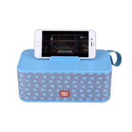 TG802 Blue Tooth Subwoofer Home Fabric Speaker Outdoor Mini Portable Wireless Radio Speaker With Phone Holder