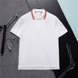 Летняя мужская футболка модная бурбрея дизайнерская рубашка поло Bur Berrylapel Рубашки с коротким рукава
